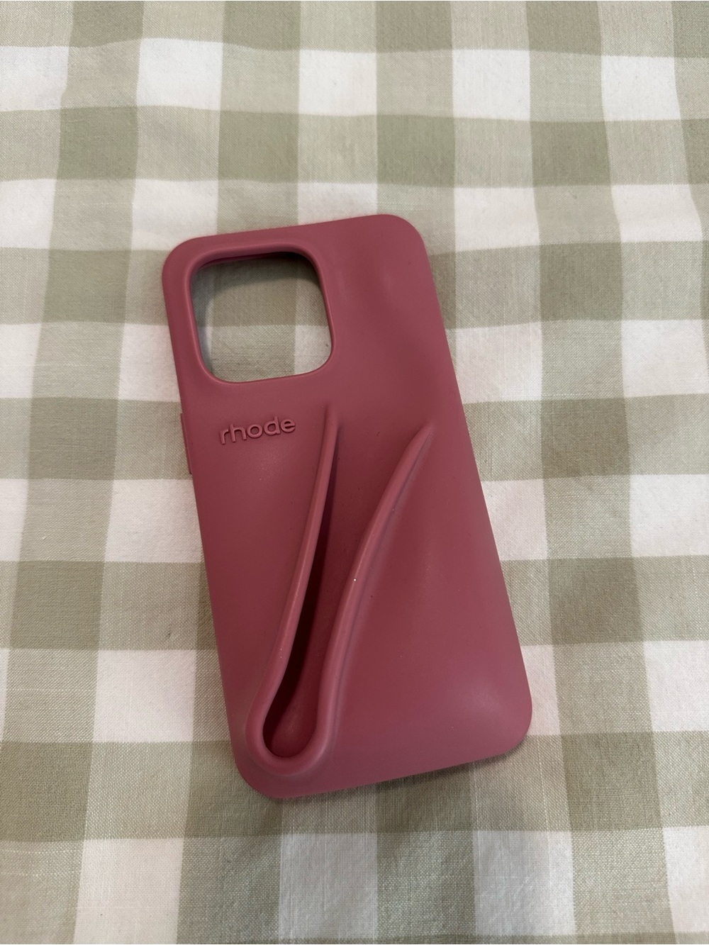 RHODE Sculpted Grip Silicone Phone Case - Rose